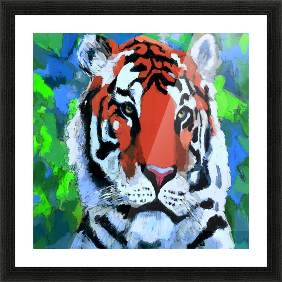Tiger Art Picture Frame print