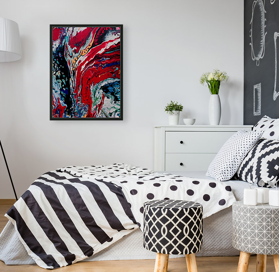 Abstract Red Reproduction