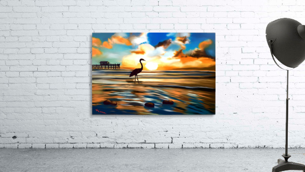 Seabird sunset  Wall Preview