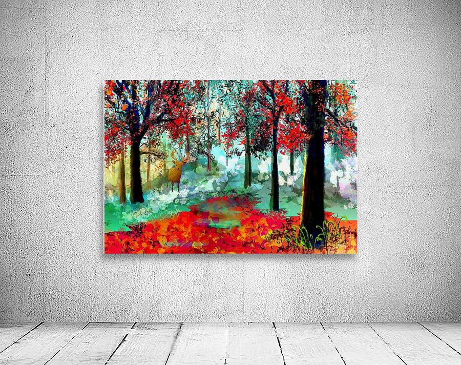 Red Forest Wall Preview