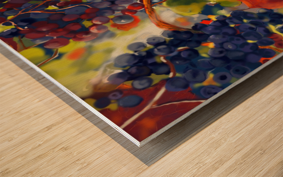 Vinyard Wood print