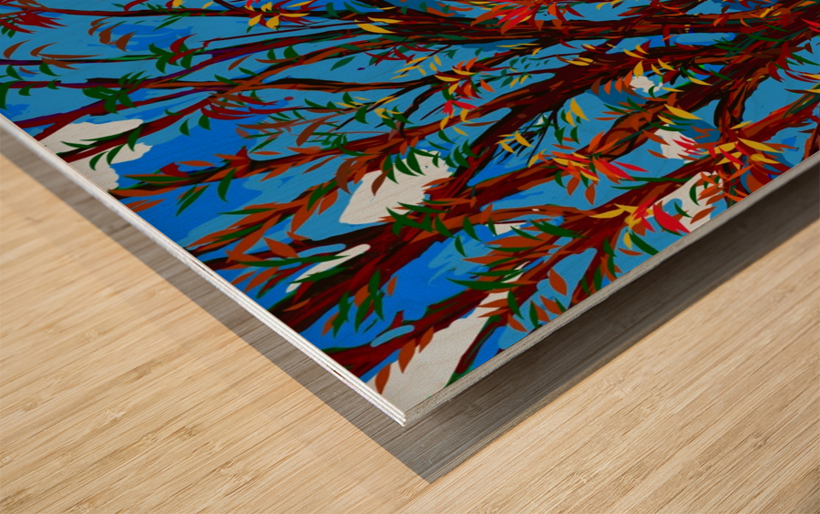 Autumn  Wood print