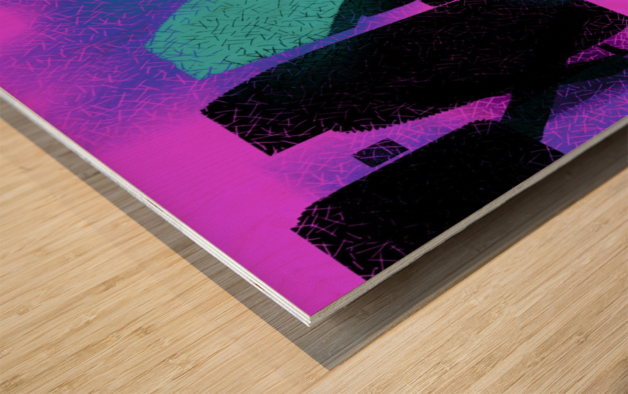 Shapes Wood print