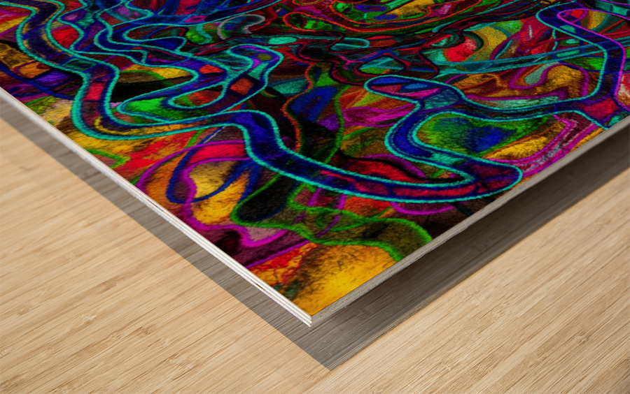 Chaos  Wood print