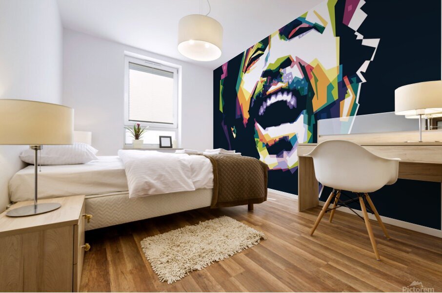 Marvin Gaye WPAP Mural print