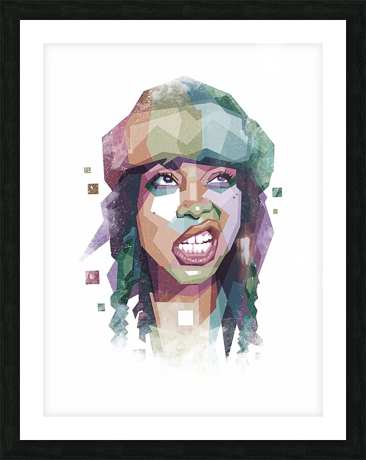 Badu in WPAP style Picture Frame print