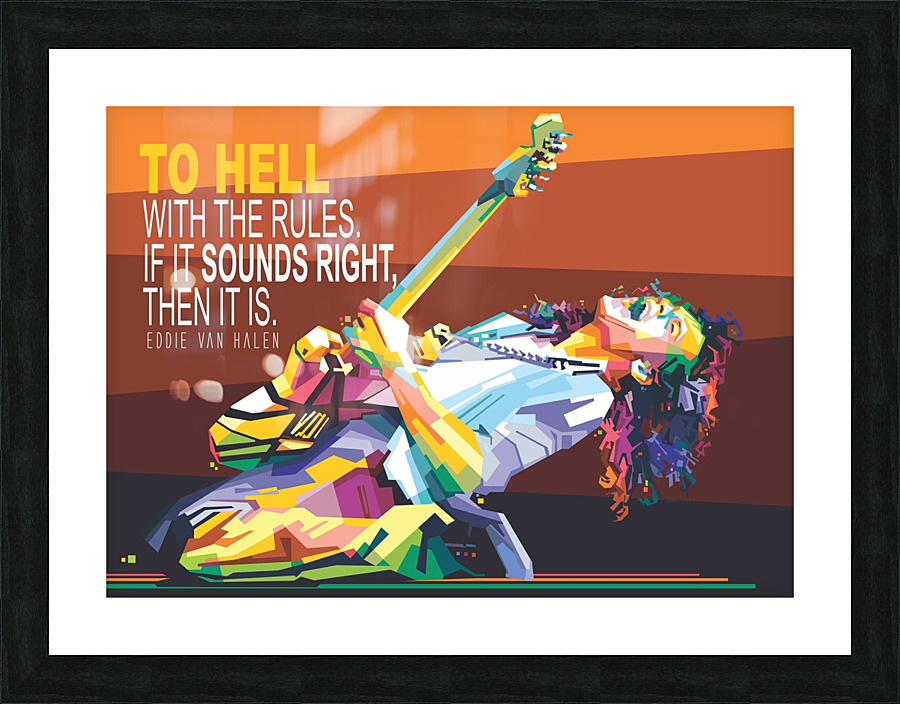 Rockstar quotes Picture Frame print