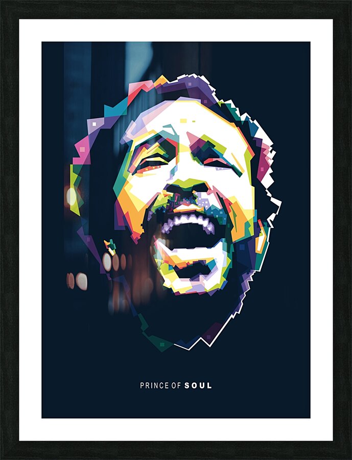 Marvin Gaye WPAP Picture Frame print