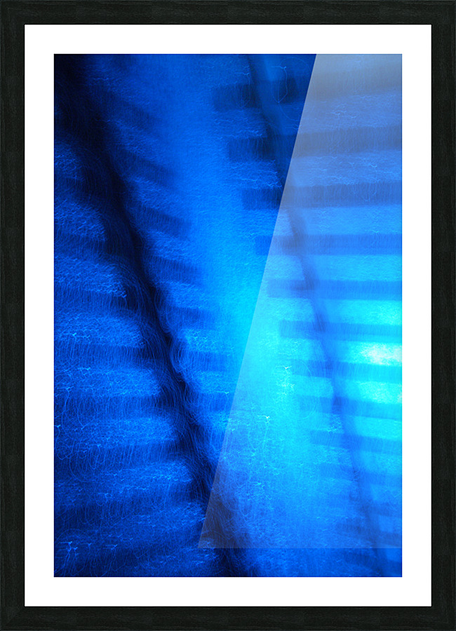 Secure Blue Picture Frame print