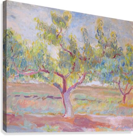 Red Clay Peach Tree Canvas Print