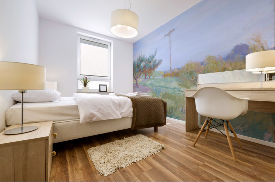 Orchard and Pole Mural print