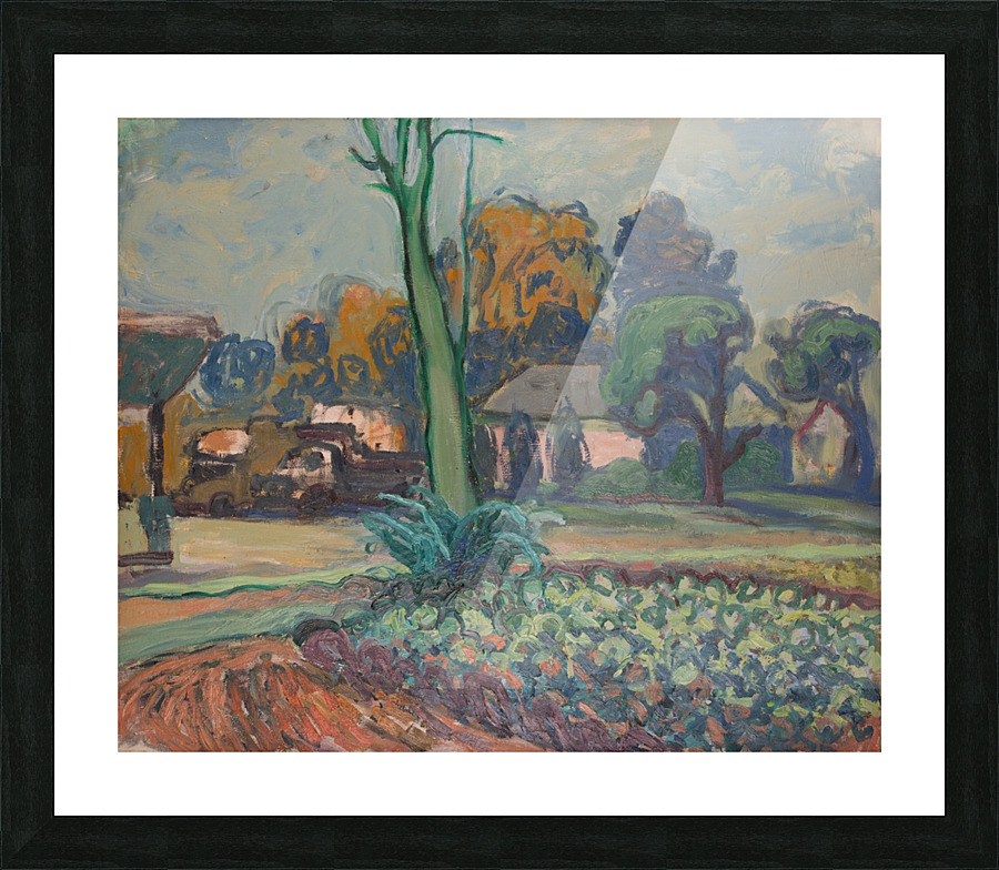 Green Tree Picture Frame print