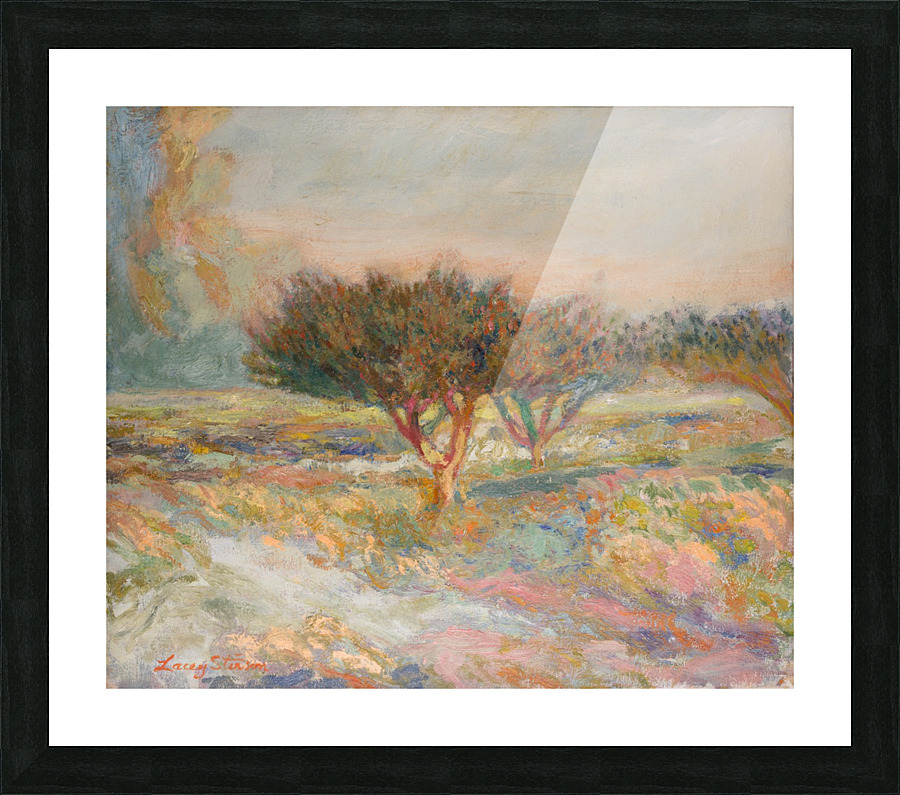 Misty Orchard Picture Frame print