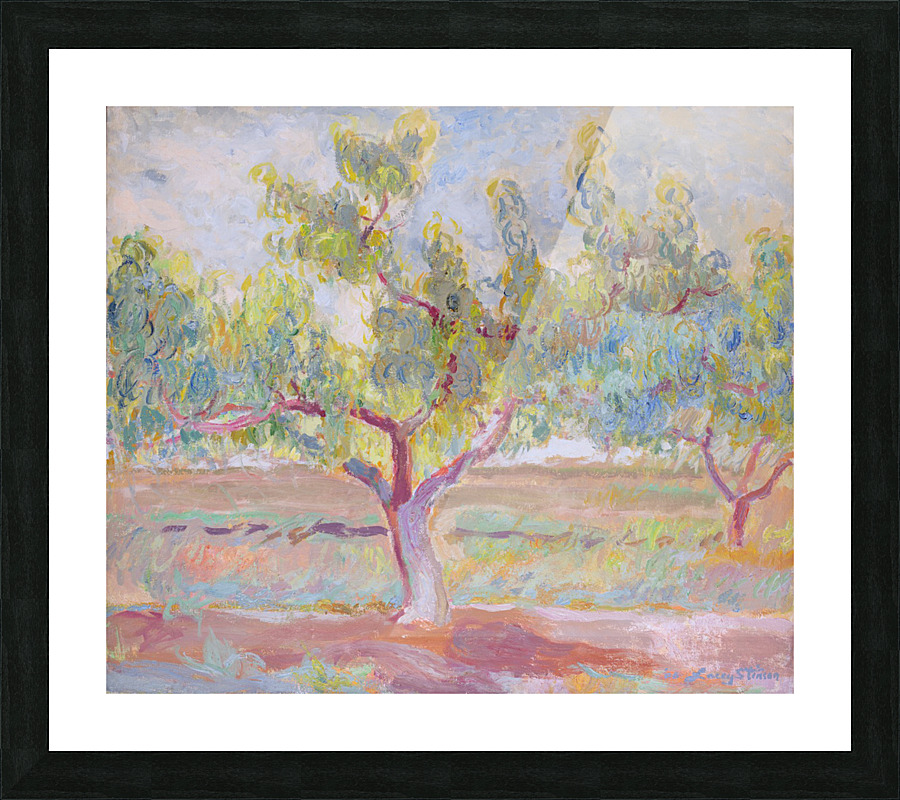 Red Clay Peach Tree Picture Frame print