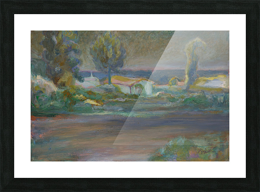 Trailers at Night Picture Frame print