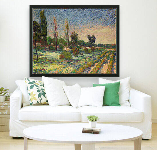 Bean Field & Poplars at Epps by Lacey Stinson