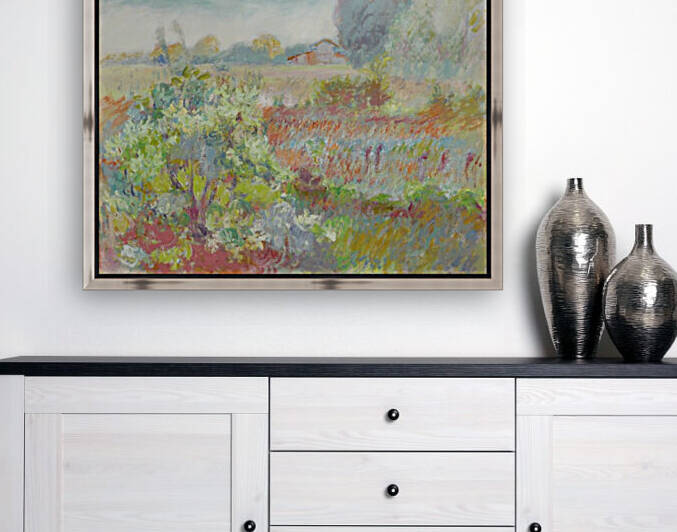 Barn Studio and Blueberry Bush by Lacey Stinson