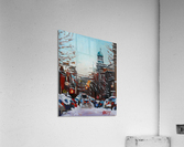 Le Plateau Scene, Winter Acrylic Print