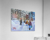 Le Plateau, Going Skiing Acrylic Print