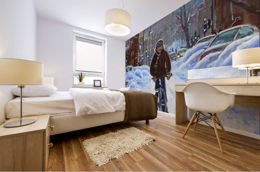 Snowmobile Mural print