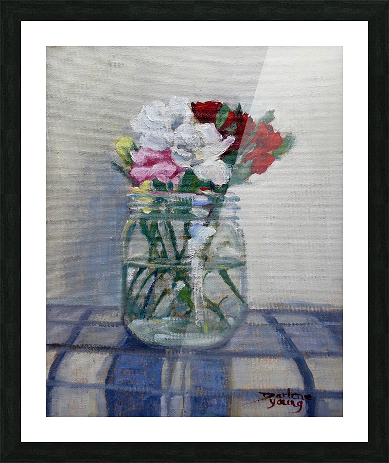 Carnations in a Jar Picture Frame print