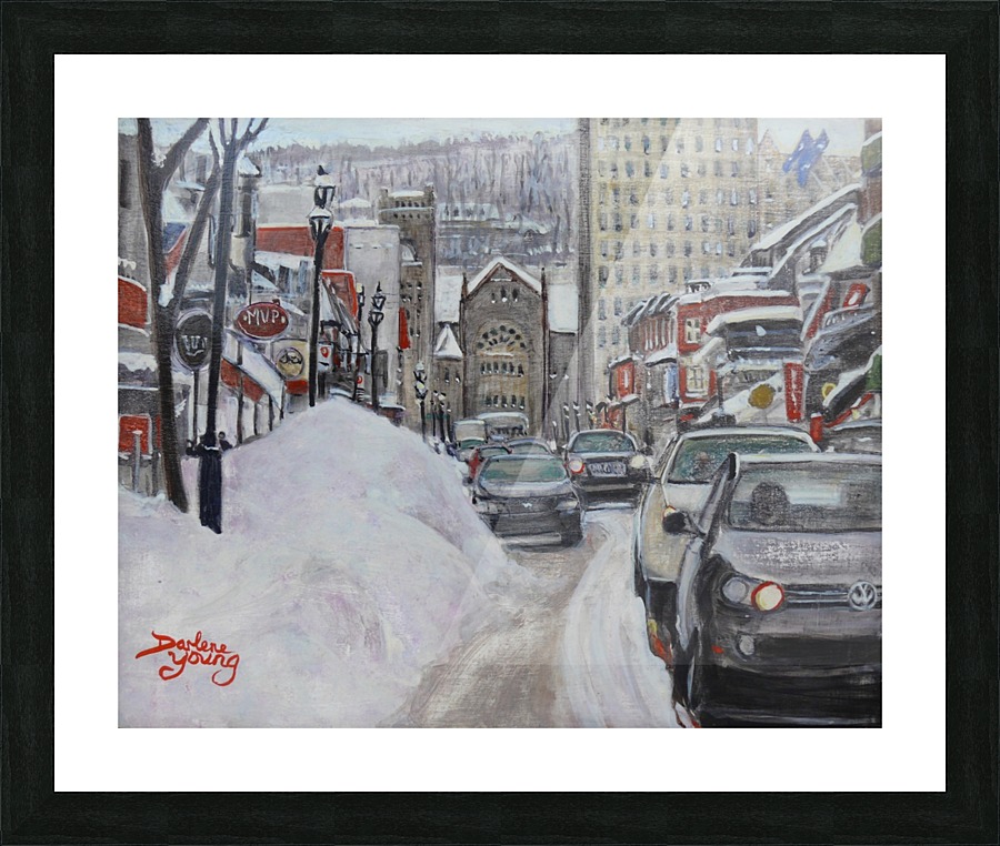 Crescent Street Picture Frame print
