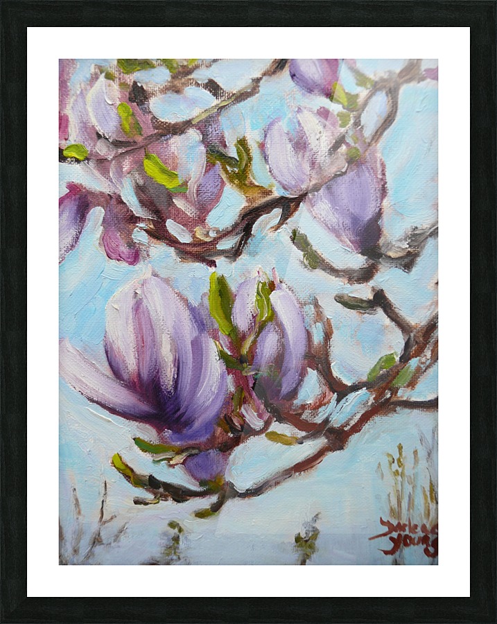 Magnolias Picture Frame print