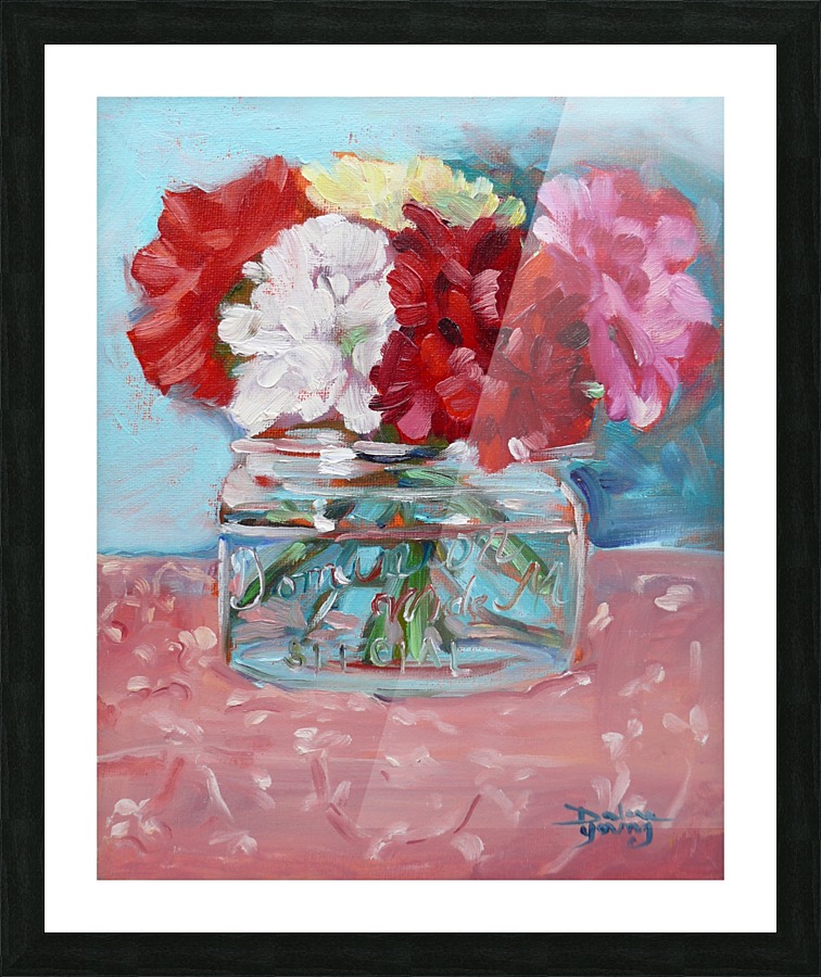 Carnations Picture Frame print