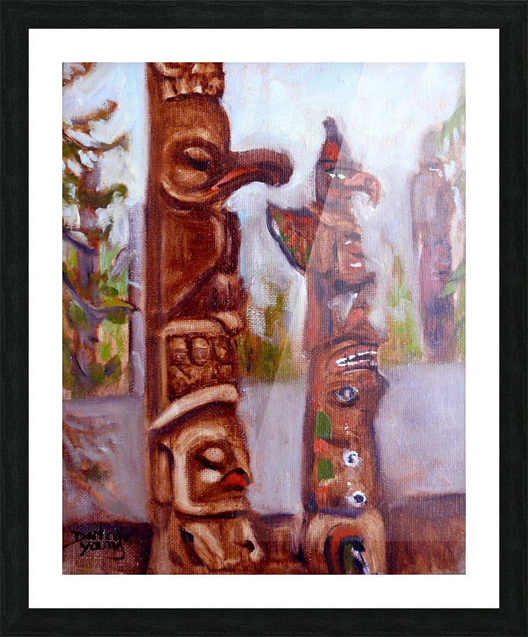 Thunderbird Totems Picture Frame print