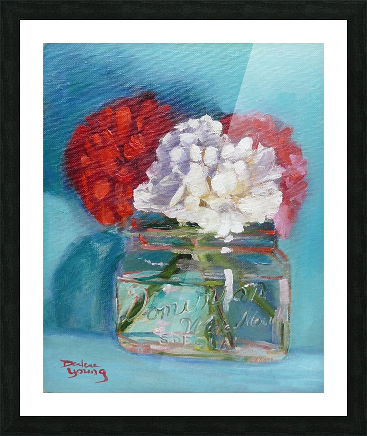 Carnations in a Jar Picture Frame print