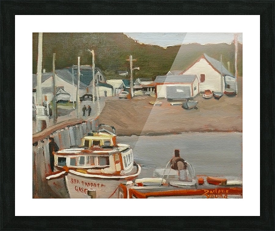 Gaspe Pier Picture Frame print