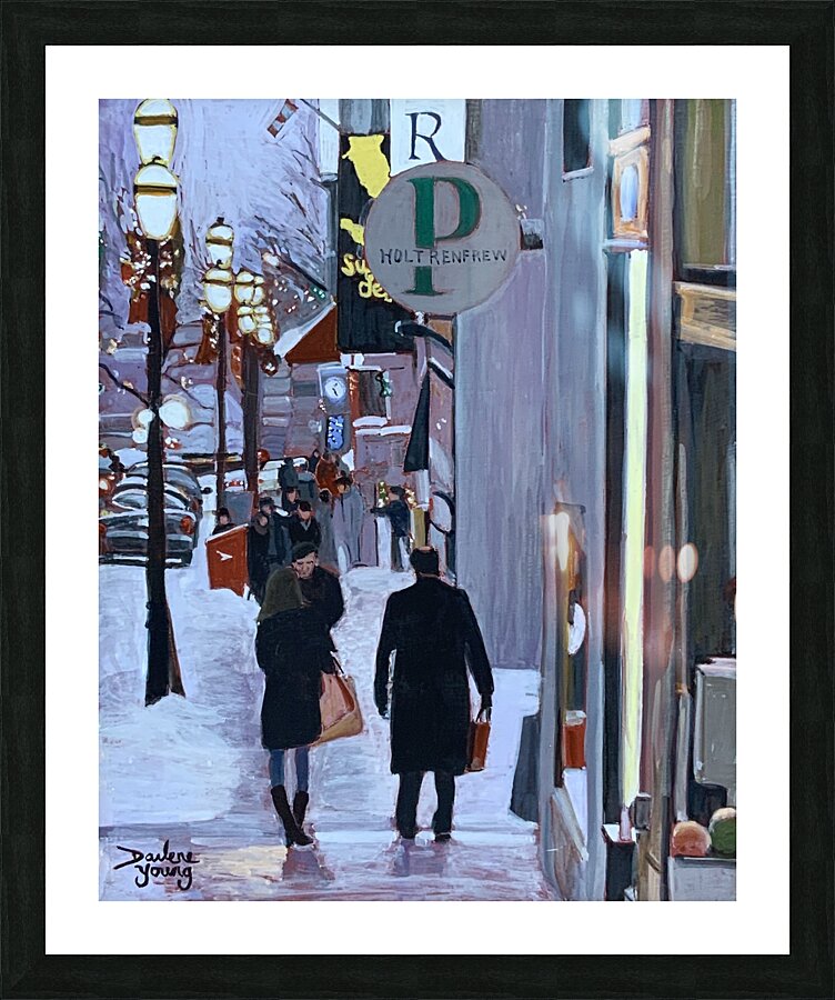 Crescent Street Picture Frame print