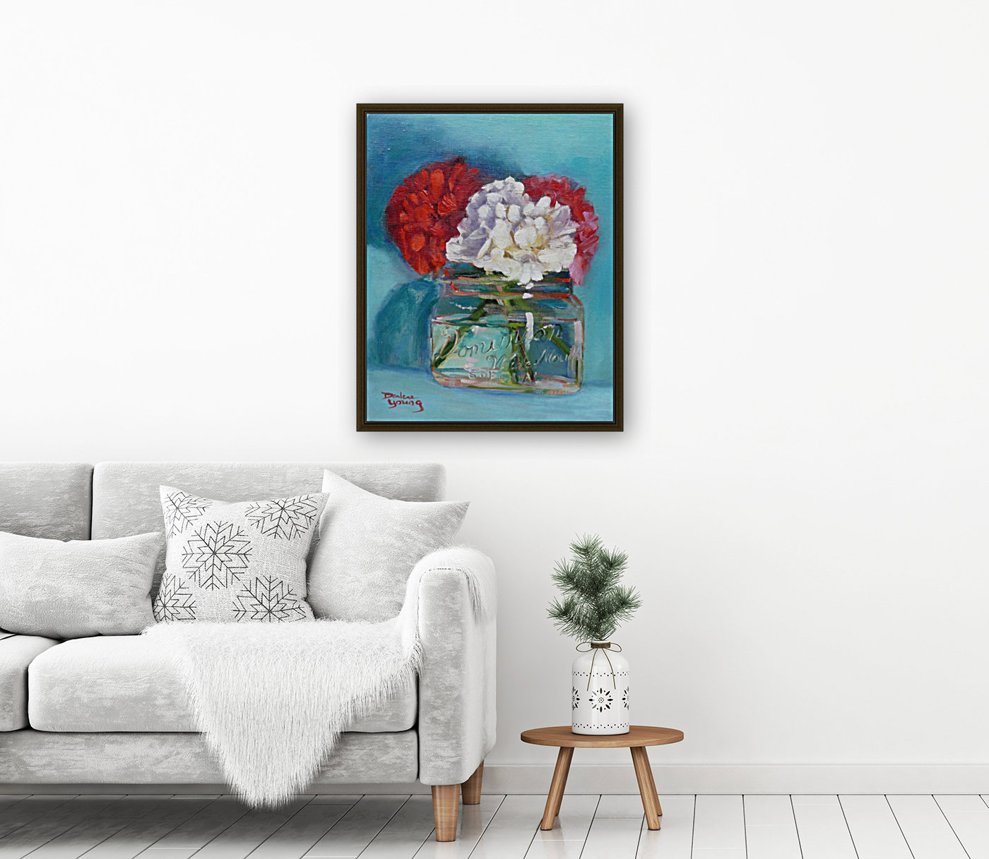Carnations in a Jar Reproduction