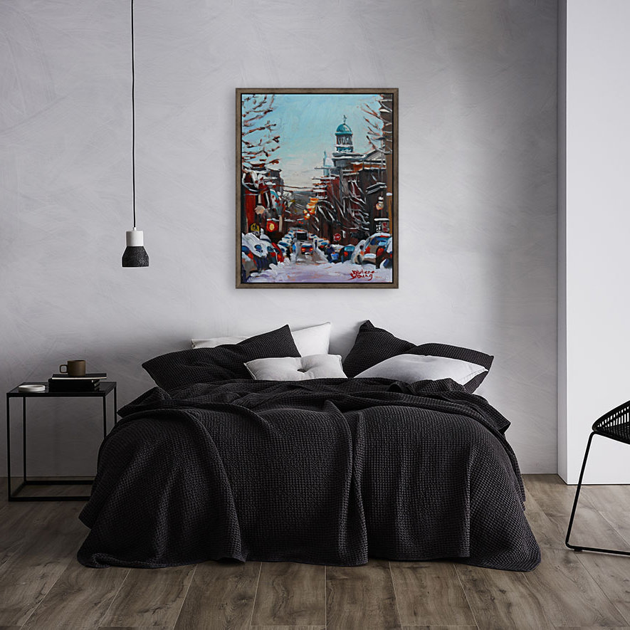 Le Plateau Scene Winter Reproduction