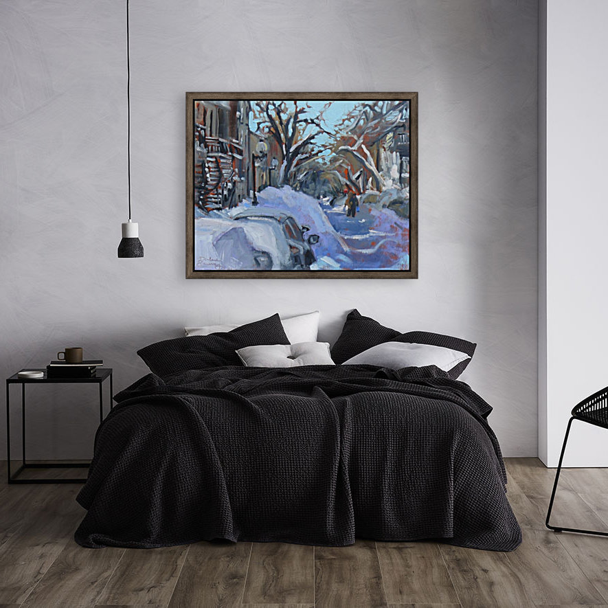 Montreal Winter Scene Reproduction