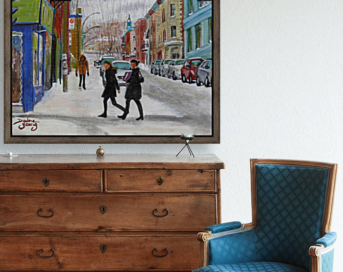 Le Plateau Mont Royal by Darlene Young Canadian Artist