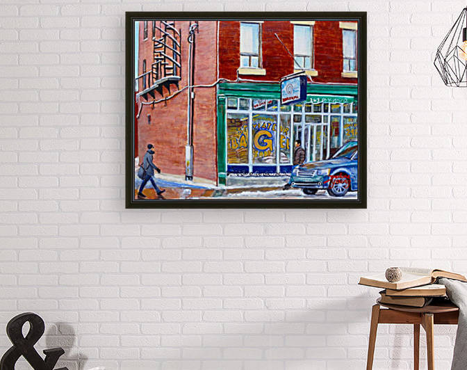 St Viateur Bagel by Darlene Young Canadian Artist
