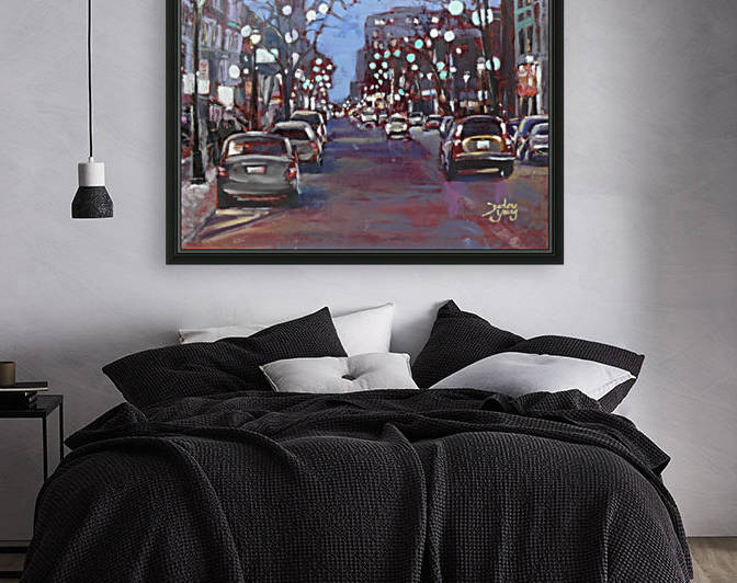 Rue St Denis by Darlene Young Canadian Artist