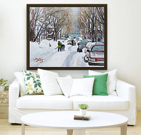Digging Out McGill Ghetto by Darlene Young Canadian Artist