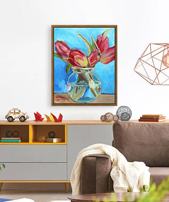 Red Tulips by Darlene Young Canadian Artist