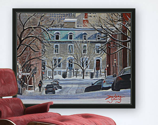 Lorne Crescent McGill Ghetto by Darlene Young Canadian Artist