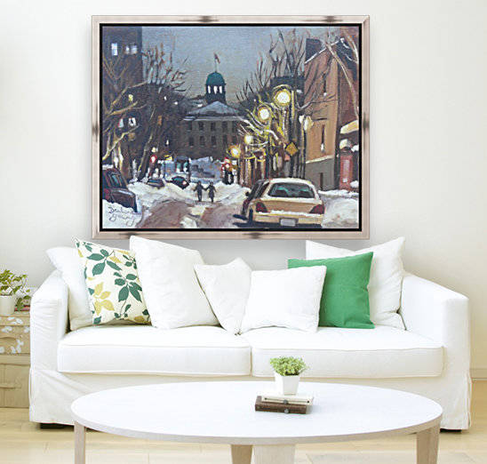 McGill Ghetto Night Scene by Darlene Young Canadian Artist