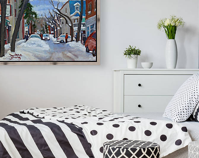 Le Plateau Mont Royal by Darlene Young Canadian Artist