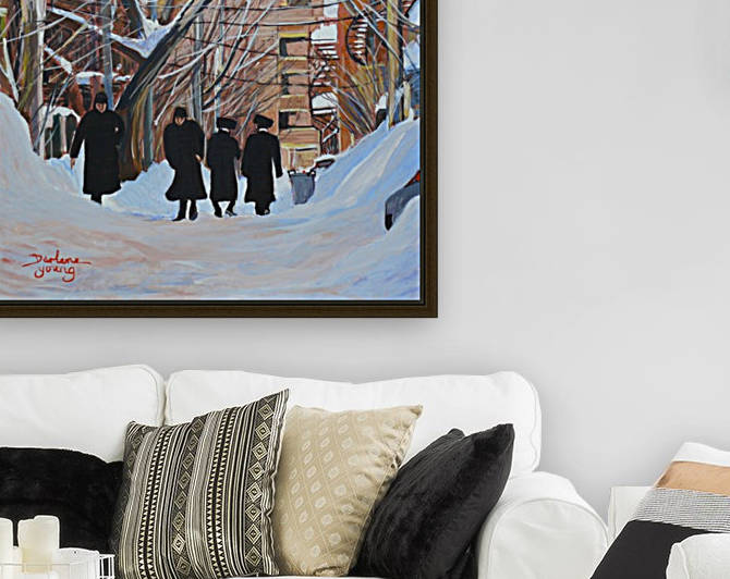 Outremont Lane Shabbat by Darlene Young Canadian Artist