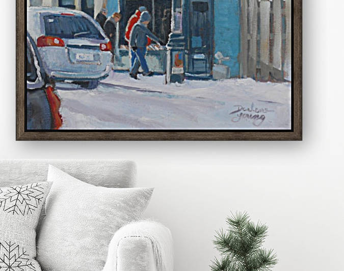 The Book Shop McGill Ghetto by Darlene Young Canadian Artist