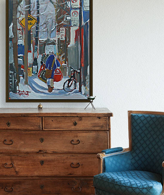 McGill University Ghetto, Laundry Day by Darlene Young Canadian Artist