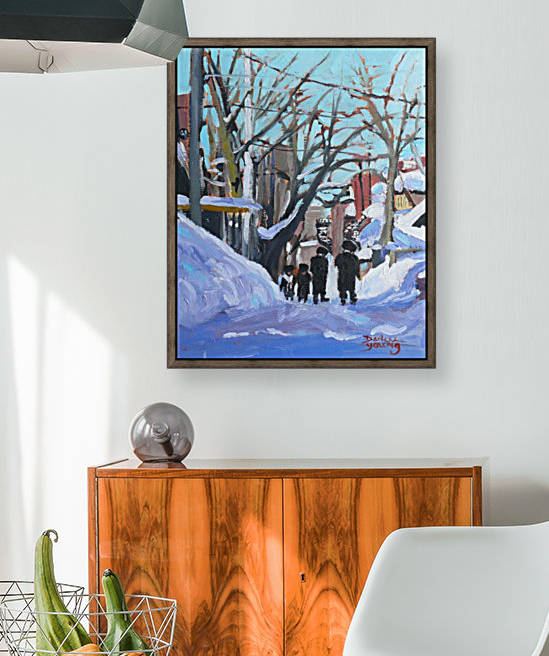 Montreal Winter Outremont by Darlene Young Canadian Artist