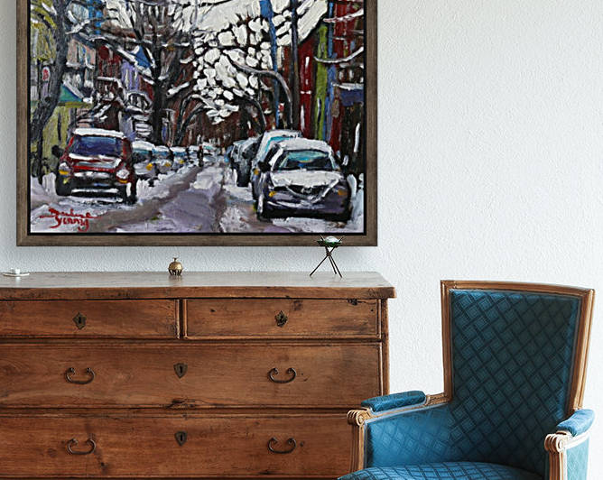 Le Plateau mont Royal by Darlene Young Canadian Artist