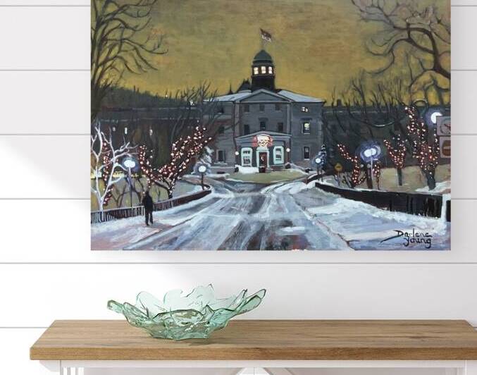 Winter Sky McGill University by Darlene Young Canadian Artist