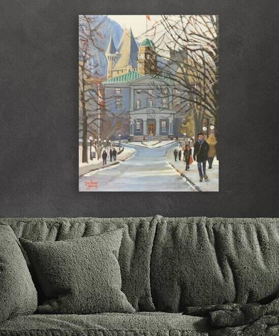 Winter Sunshine McGill University by Darlene Young Canadian Artist